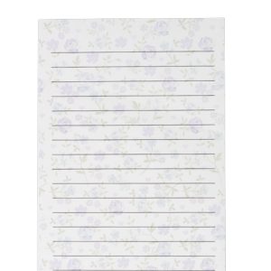 Lilac & Blue Floral Notepad
