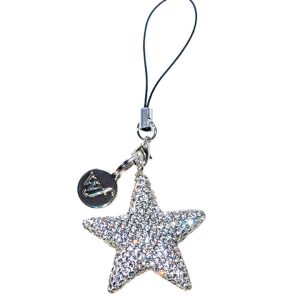 Rhinestone Star Charm | White