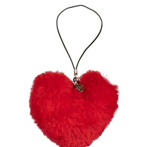 Fuzzy Heart w/ WF Charm | Red