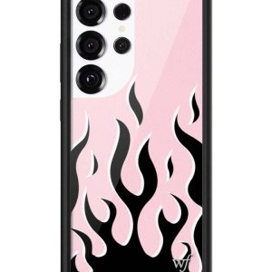 Flames | Pink & Black Samsung Galaxy Case