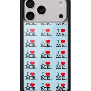 I Heart Me | Blue iPhone Case