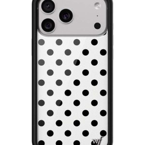 Polka Dot | White and Black iPhone Case