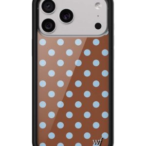 Polka Dot | Brown and Blue iPhone Case
