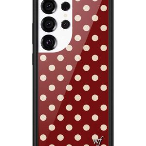 Polka Dot | Burgundy and Cream Samsung Galaxy Case