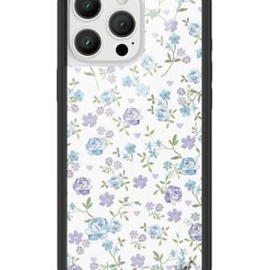 Lilac and Blue Floral iPhone Case