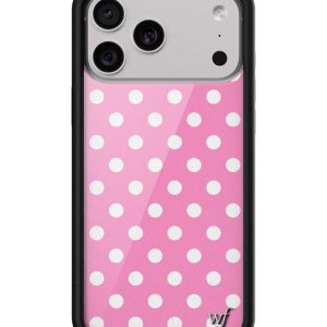 Polka Dot | Pink and White iPhone Case