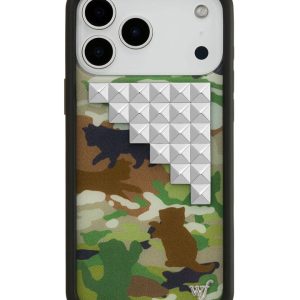Cat Camo Stud iPhone Case